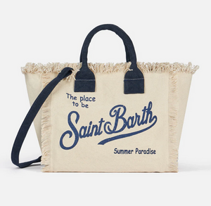 Borsa Colette in canvas di cotone bianco sporco