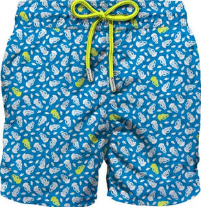COSTUME DA BAGNODA UOMO IN TESSUTO LEGGERO STAMPA MEDUSA