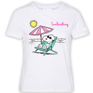t-shirt mezza manica stampa snoopy