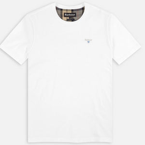 T-shirt bianca tartan