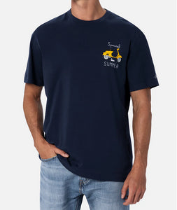 T-shirt Man in cotone con ricamo Vespa Special Summer | VESPA SPECIAL EDITION