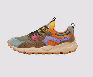 Sneakers in suede e tessuto tecnico - Viola